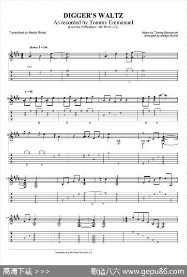 tommyemmanuel：diggerswaltz（指弹吉他）|tommyemmanuel