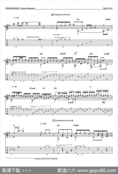 tommyemmanuel：endlessroad（指弹吉他）|tommyemmanuel