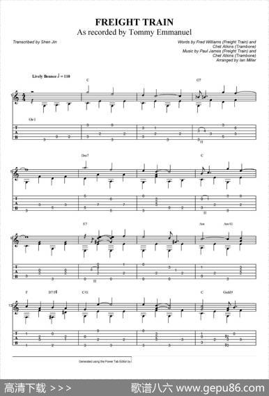 tommyemmanuel：freighttrain（指弹吉他）|tommyemmanuel
