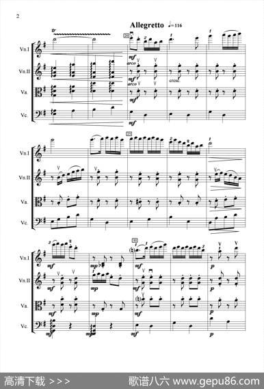 扑蝶舞曲（弦乐四重奏） - 张延龄|张延龄