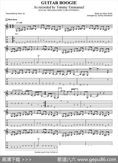 tommyemmanuel：guitarboogie（指弹吉他）