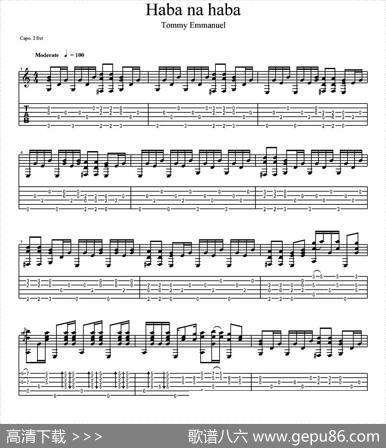 tommyemmanuel：habanahaba（指弹吉他）