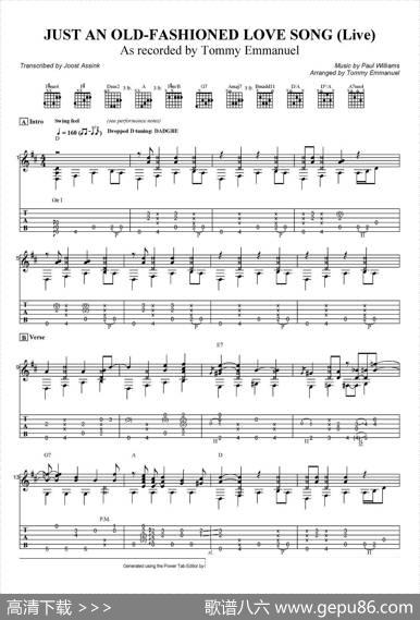 tommyemmanuel：justanoldfashionedlovesong（指弹吉他）