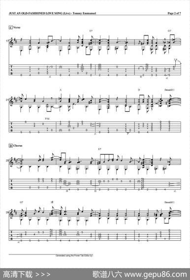 tommyemmanuel：justanoldfashionedlovesong（指弹吉他）