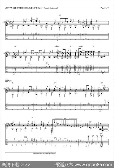 tommyemmanuel：justanoldfashionedlovesong（指弹吉他）