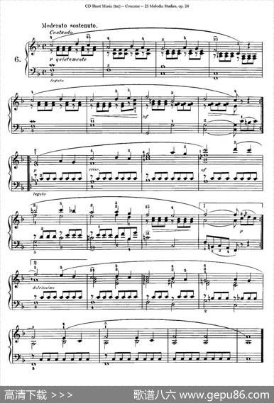 Concone-25MelodicStudieseasyandprogressive（6—10）|Concone