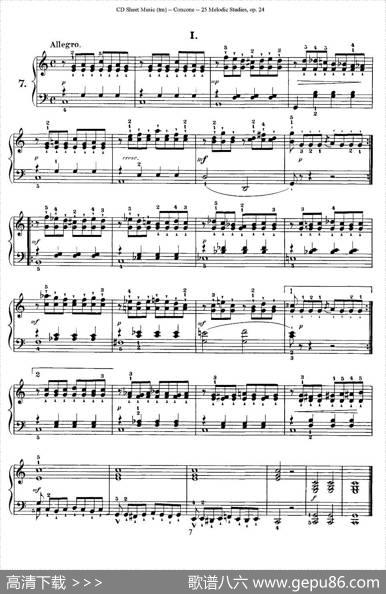 Concone-25MelodicStudieseasyandprogressive（6—10）|Concone