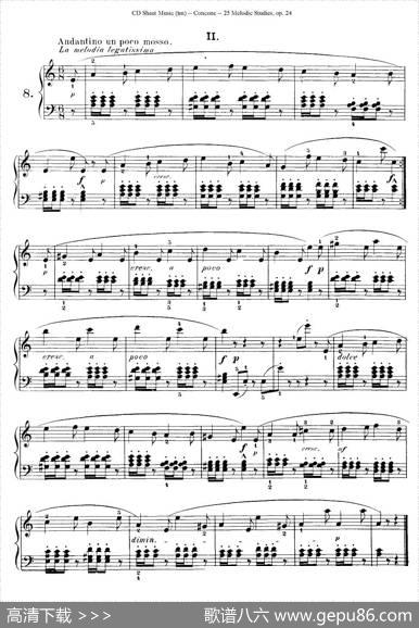 Concone-25MelodicStudieseasyandprogressive（6—10）|Concone