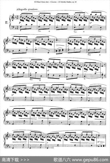 Concone-25MelodicStudieseasyandprogressive（11—15）|Concone