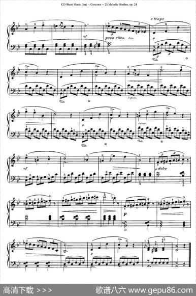 Concone-25MelodicStudieseasyandprogressive（11—15）|Concone