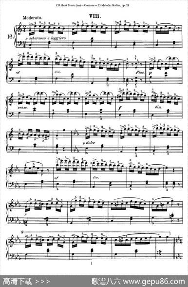 Concone-25MelodicStudieseasyandprogressive（16—20）|Concone