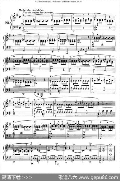 Concone-25MelodicStudieseasyandprogressive（21—25）|Concone