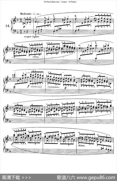 Cramer-84exercices（11—15）（克拉莫84首钢琴练习曲）|Cramer（克拉莫）