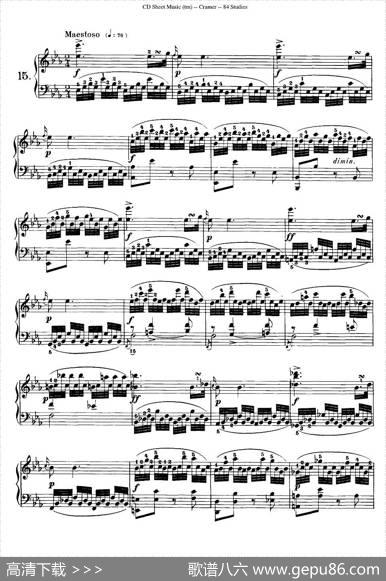 Cramer-84exercices（11—15）（克拉莫84首钢琴练习曲）|Cramer（克拉莫）