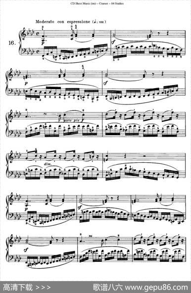 Cramer-84exercices（16—20）（克拉莫84首钢琴练习曲）|Cramer（克拉莫）