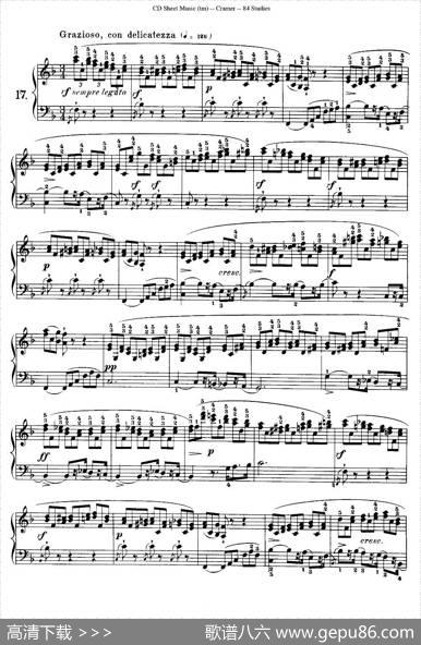 Cramer-84exercices（16—20）（克拉莫84首钢琴练习曲）|Cramer（克拉莫）