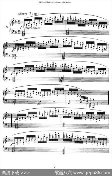 Cramer-84exercices（16—20）（克拉莫84首钢琴练习曲）|Cramer（克拉莫）