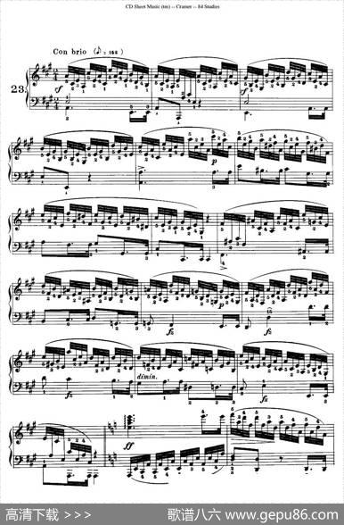 Cramer-84exercices（21—25）（克拉莫84首钢琴练习曲）|Cramer（克拉莫）