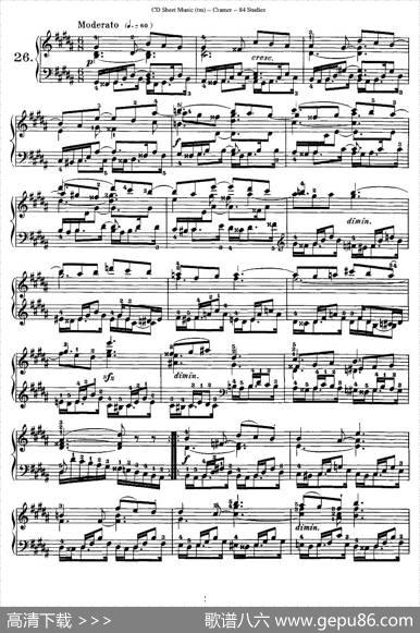 Cramer-84exercices（26—30）（克拉莫84首钢琴练习曲）|Cramer（克拉莫）