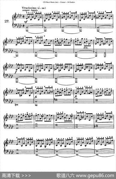 Cramer-84exercices（26—30）（克拉莫84首钢琴练习曲）|Cramer（克拉莫）