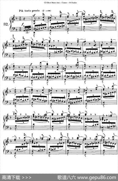 Cramer-84exercices（31—35）（克拉莫84首钢琴练习曲）|Cramer（克拉莫）