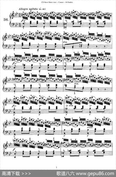 Cramer-84exercices（36—40）（克拉莫84首钢琴练习曲）|Cramer（克拉莫）