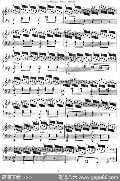 Cramer-84exercices（36—40）（克拉莫84首钢琴练习曲）|Cramer（克拉莫）