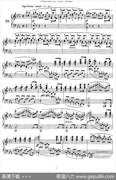 Cramer-84exercices（36—40）（克拉莫84首钢琴练习曲）|Cramer（克拉莫）