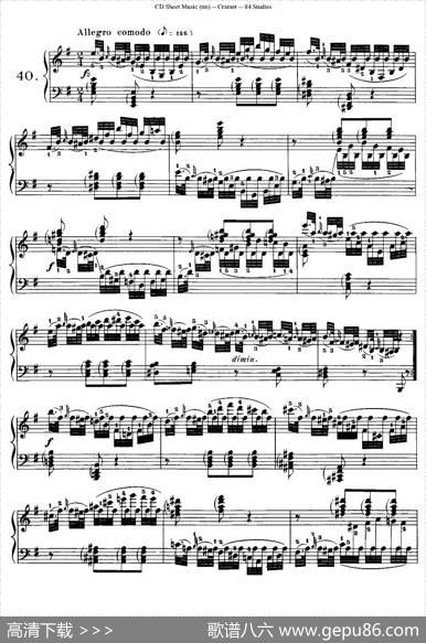 Cramer-84exercices（36—40）（克拉莫84首钢琴练习曲）|Cramer（克拉莫）