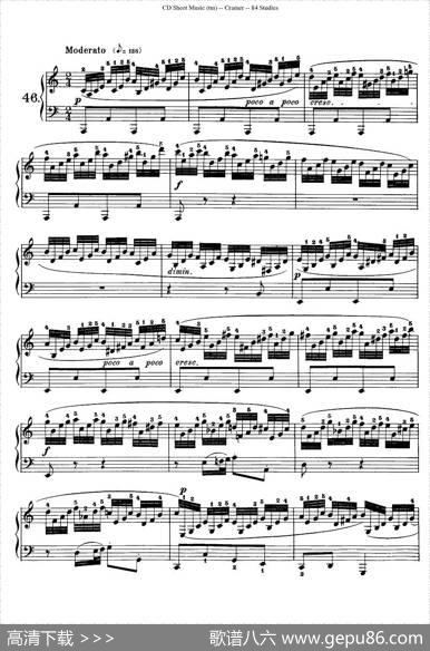 Cramer-84exercices（46—50）（克拉莫84首钢琴练习曲）|Cramer（克拉莫）