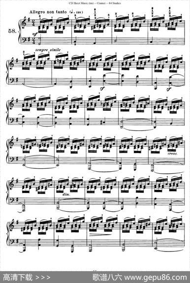 Cramer-84exercices（56—60）（克拉莫84首钢琴练习曲）|Cramer（克拉莫）