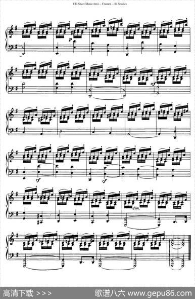 Cramer-84exercices（56—60）（克拉莫84首钢琴练习曲）|Cramer（克拉莫）