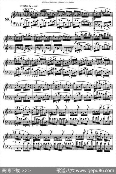 Cramer-84exercices（56—60）（克拉莫84首钢琴练习曲）|Cramer（克拉莫）