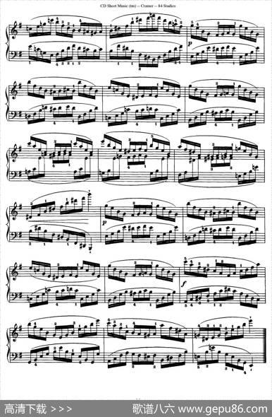 Cramer-84exercices（61—65）（克拉莫84首钢琴练习曲）|Cramer（克拉莫）