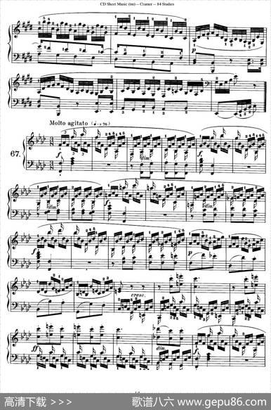 Cramer-84exercices（66—70）（克拉莫84首钢琴练习曲）|Cramer（克拉莫）