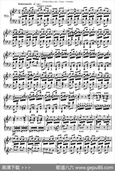 Cramer-84exercices（66—70）（克拉莫84首钢琴练习曲）|Cramer（克拉莫）