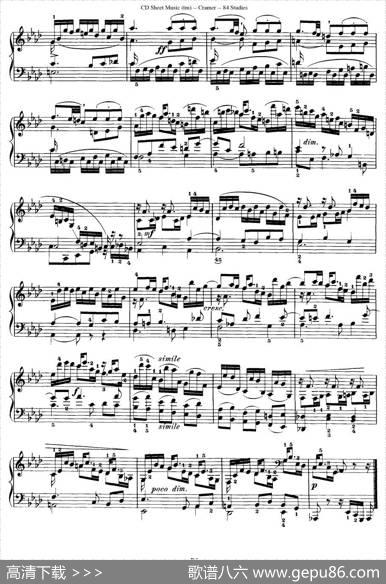 Cramer-84exercices（71—75）（克拉莫84首钢琴练习曲）|Cramer（克拉莫）