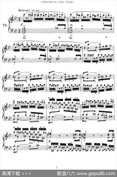 Cramer-84exercices（71—75）（克拉莫84首钢琴练习曲）|Cramer（克拉莫）