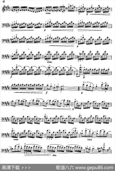 E大调奏鸣曲（大提琴）|[意]G·瓦伦蒂尼