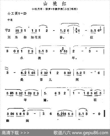 [昆曲]山桃红（《牡丹亭·惊梦》柳梦梅唱段）