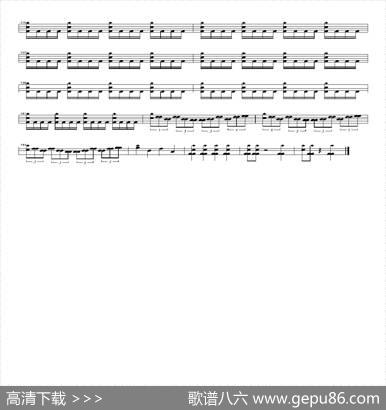 NoBoundaries（架子鼓谱）