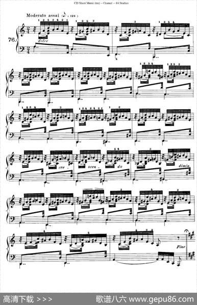 Cramer-84exercices（76—80）（克拉莫84首钢琴练习曲）|Cramer（克拉莫）