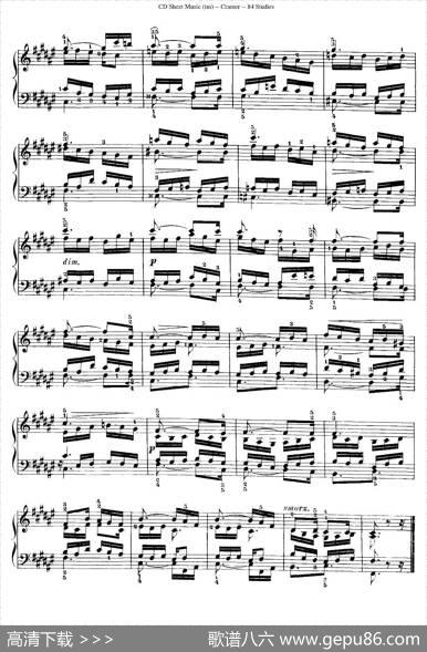 Cramer-84exercices（81—84）（克拉莫84首钢琴练习曲）|Cramer（克拉莫）