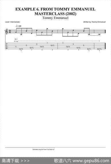 tommyemmanuel：masterclassexample-6（指弹吉他）
