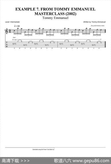 tommyemmanuel：masterclassexample-7（指弹吉他）