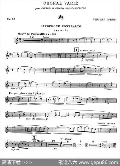 ChoralvariOp.55|D·Indy