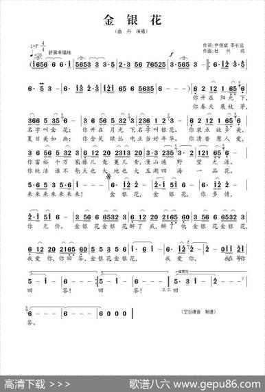 金银花（尹恒斌李长远词杜兴成曲） - 尹恒斌李长远|杜兴成
