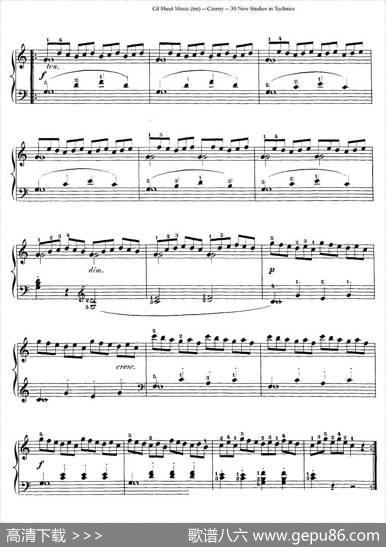Czerny-30NewStudies-1（车尔尼Op849-30首练习曲）|Czerny