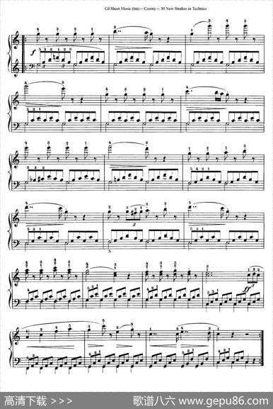 Czerny-30NewStudies-2（车尔尼Op849-30首练习曲）|Czerny