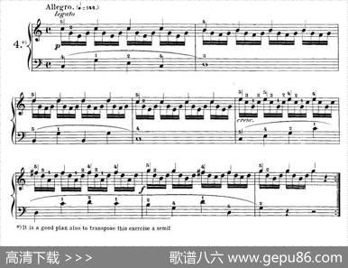 Czerny-30NewStudies-4（车尔尼Op849-30首练习曲）|Czerny